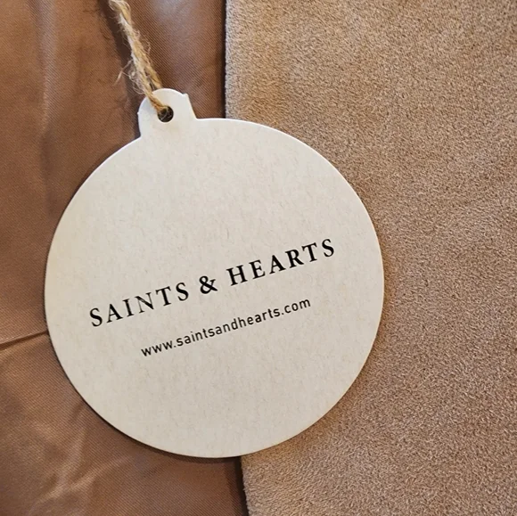 Saints & Hearts Fringe Suede Vest, size medium, NWT - Picture 5 of 9